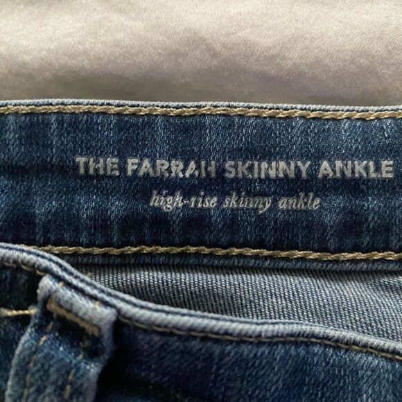 AG The Farrah High Rise Skinny Ankle Jeans Size 30R - Picture 6 of 8